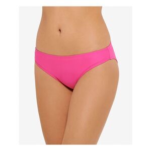 HULA HONEY Women's Pink Unlined Moderate Coverage Bikini Swimsuit Bottom XS